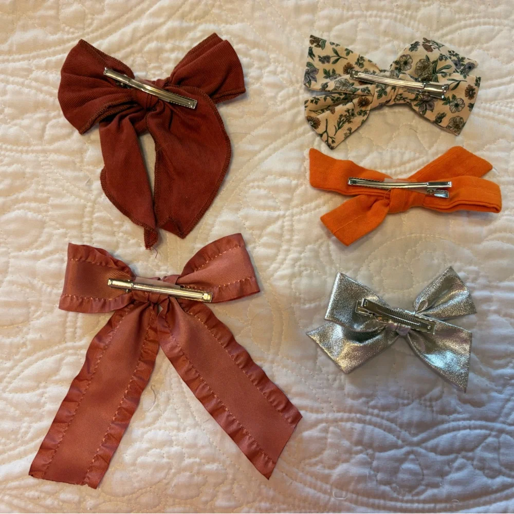 Girl Autumn Bow Bundle-Little Poppy Co Bows